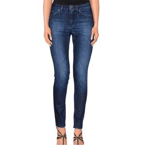 Acne BNWT Kex Soft Raw Skinny Stretchmed Wash Blue Jeans Size 25